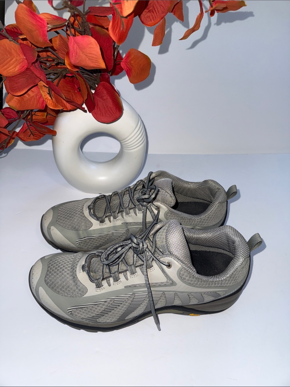 Women’s Lightweight Gray Athletic Sneakers - Comfortable All-Day Support